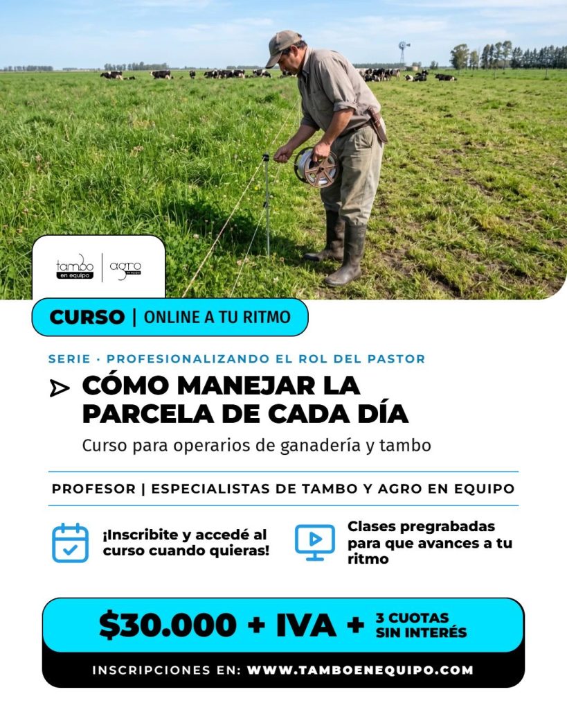 Flyer del curso Cómo manejar la parcela de cada día
